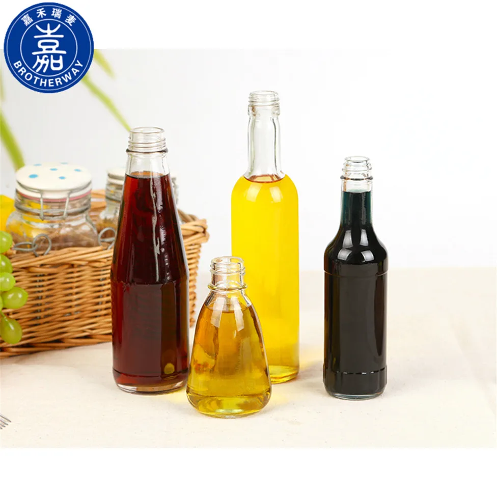 150ml soya sauce glass bottle with hole plastic cap, soya sauce bottle, soya oil glass bottle