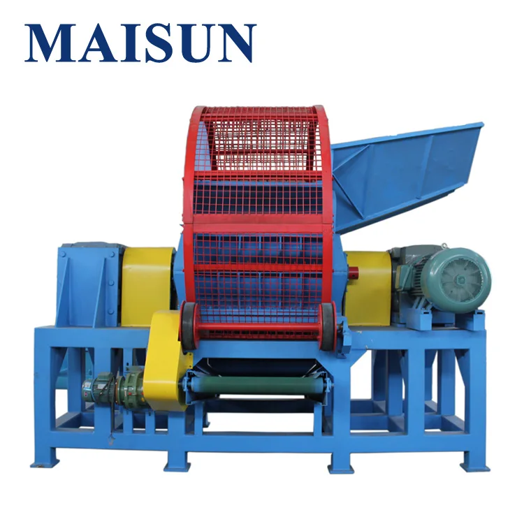 Waste rubber recycling tire crushing production line