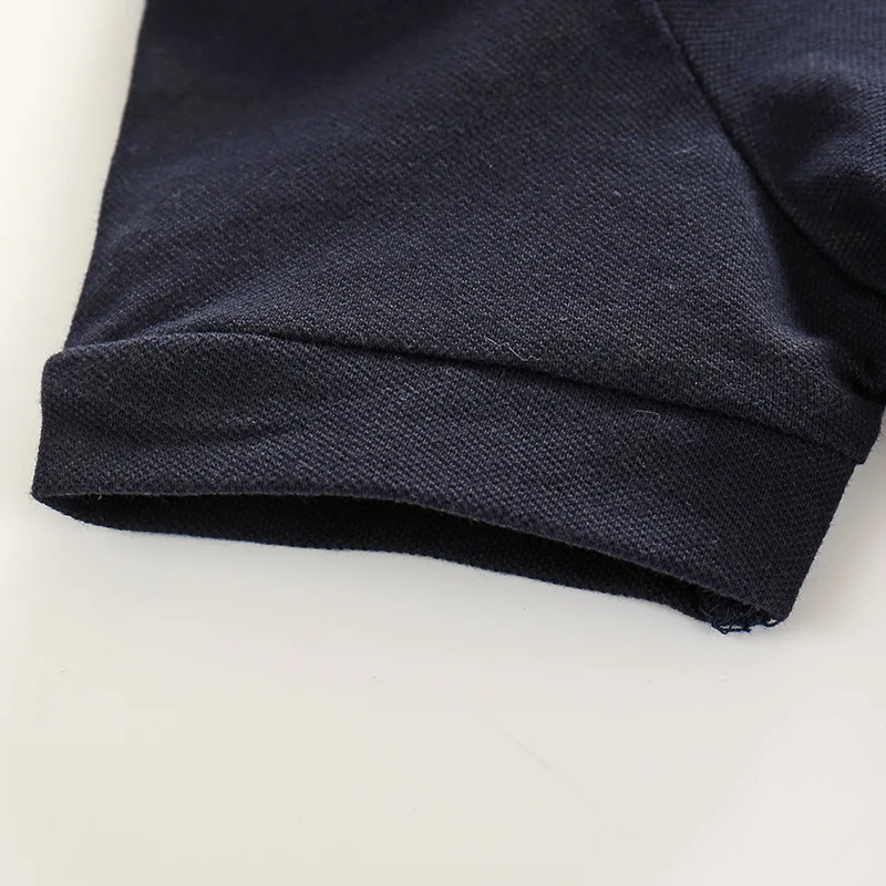 YQ310 China wholesale baby boy black polo romper pure color newborn clothes