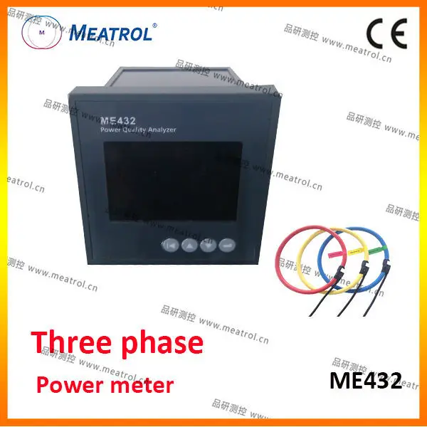 интеллектуальные rs485 измеритель мощности me432 текущее напряёение энергий власти с катушка роговского