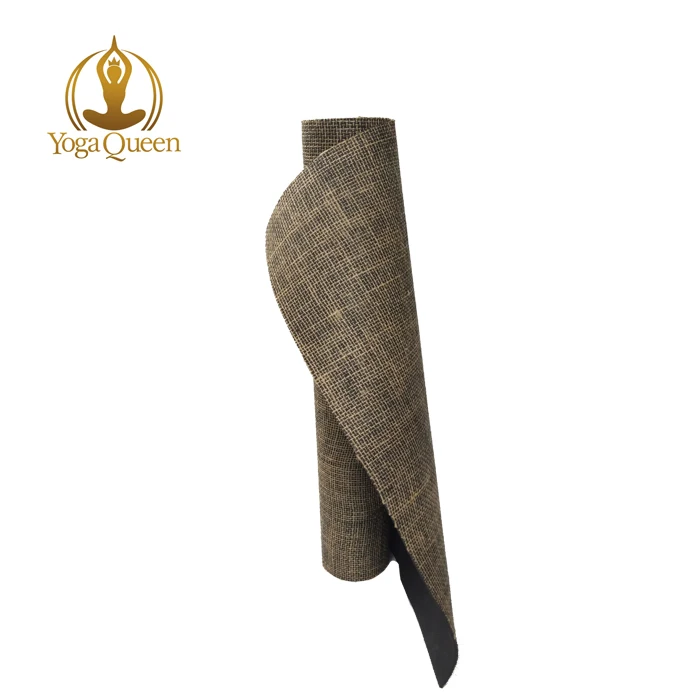 Organic Jute Hemp Natural Tree Rubber Eco-Friendly Biodegradable Non-Toxic Chemical Free Vegan Premium Yoga Mat