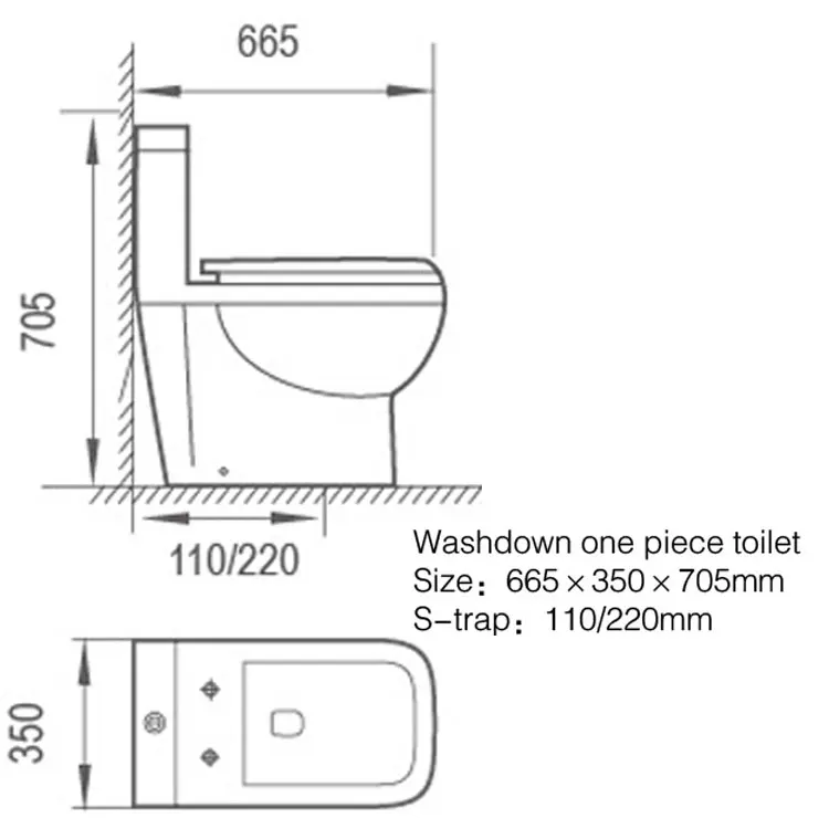 Sanitary ware water closet bathroom commode ceramic white color dual flushing fitting save water easy cleaning one piece toilet
