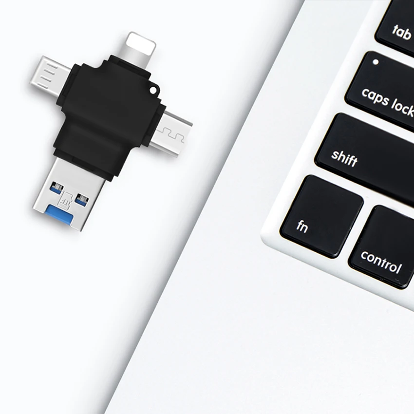 OTG High Quality 4-in-1 Usb Drive Enlarge Capacity Usb Flash Drive for Computer for Ipod for Android for Iphone USB 2.0