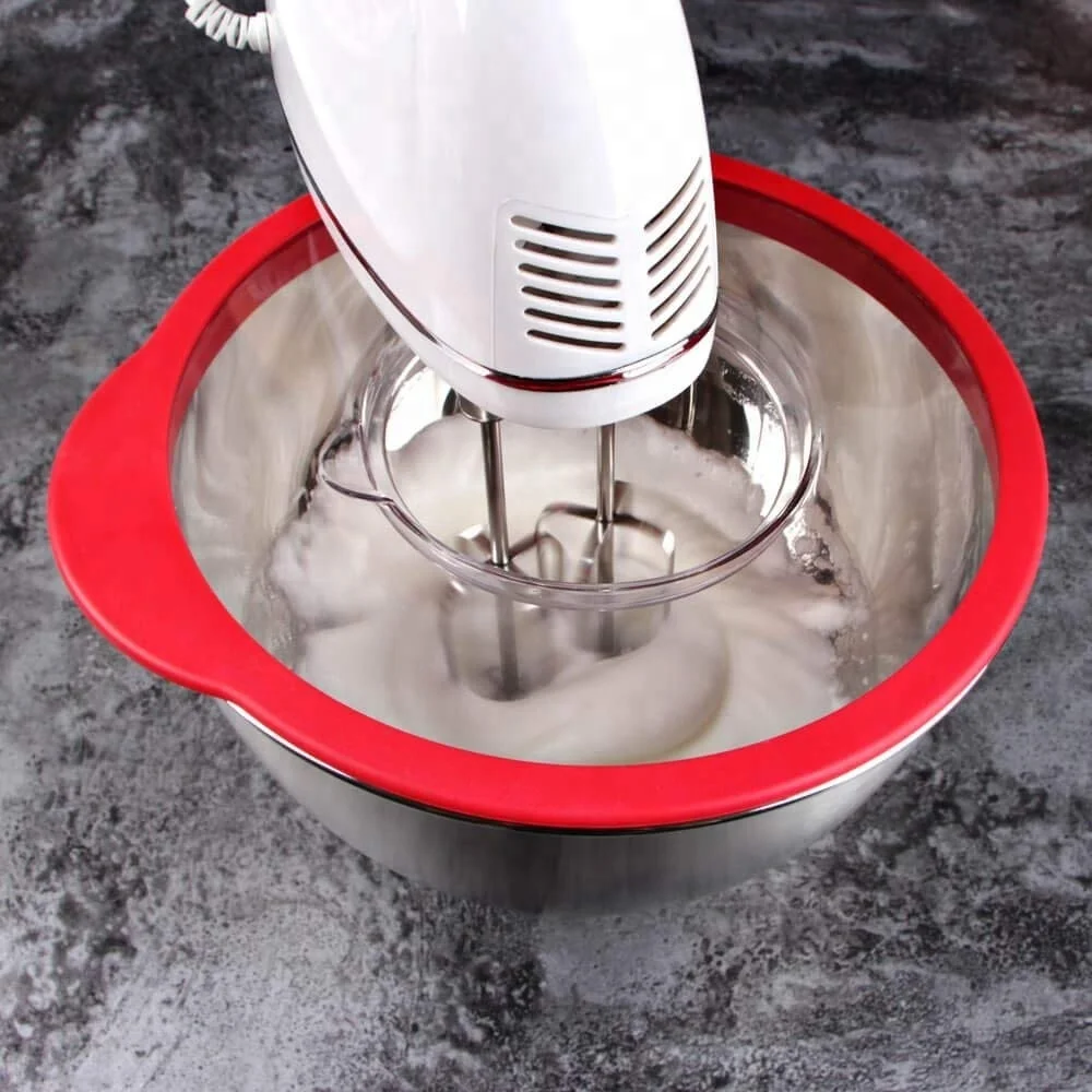 New design Nordic kitchenware grater metal bowl / deep stainless steel mixing bowls with lids set