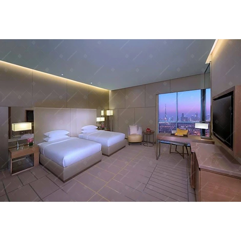 Custom Complete Set High Quality Resort Hotel Furniture Bedroom Double