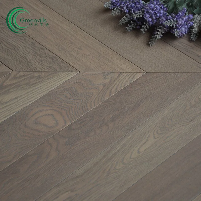 New designed Herringbone chevron fishbone wood floor tiles wire brushed wooden parquet hardwood  inventory workable