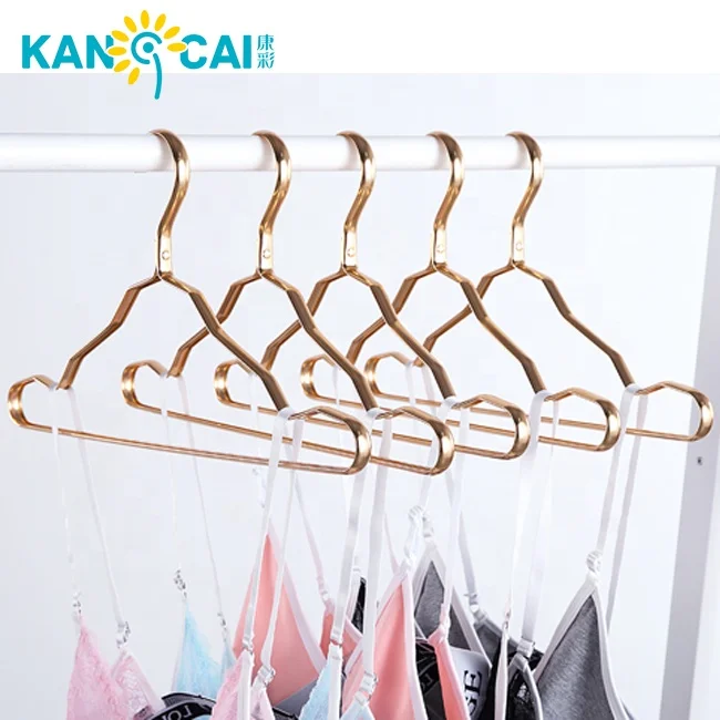 Luxury Logo Stand Gold Alloy Clothing Dress Hanger