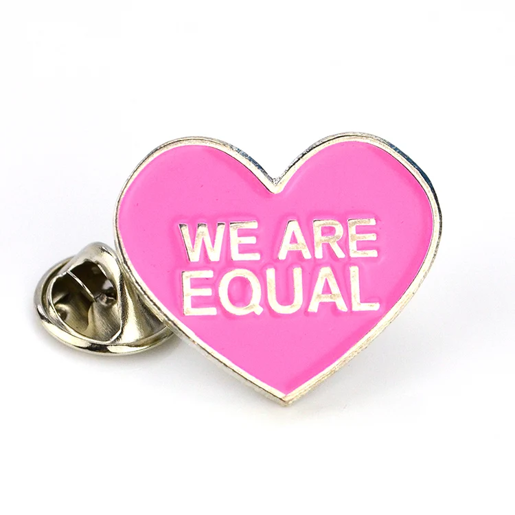Oem Odm Artigifts Manufacturer Wholesale Enamel Lapel Pin Stamping Metal Heart Shaped Pin Badges Custom Brooches And Pins