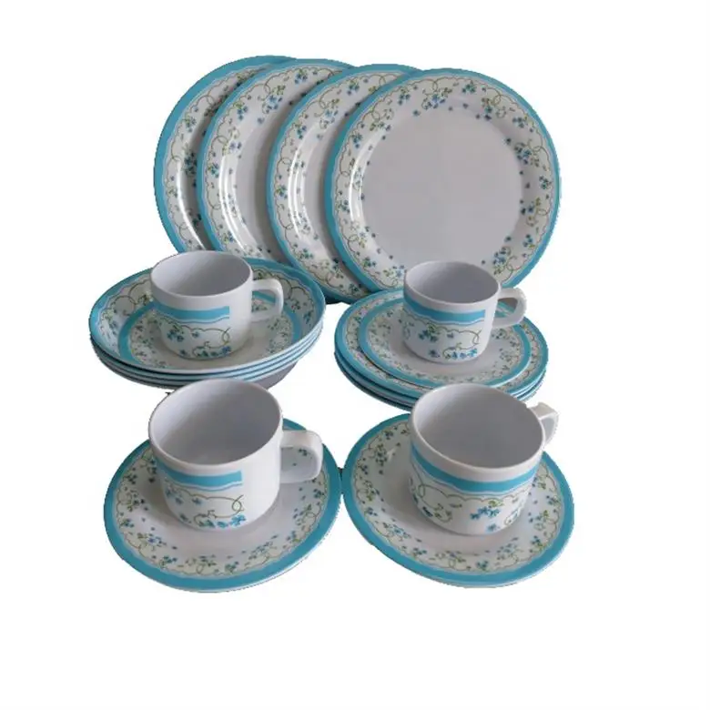 Cheap 20pcs Melamine Dinner Set Tableware for 4 Person