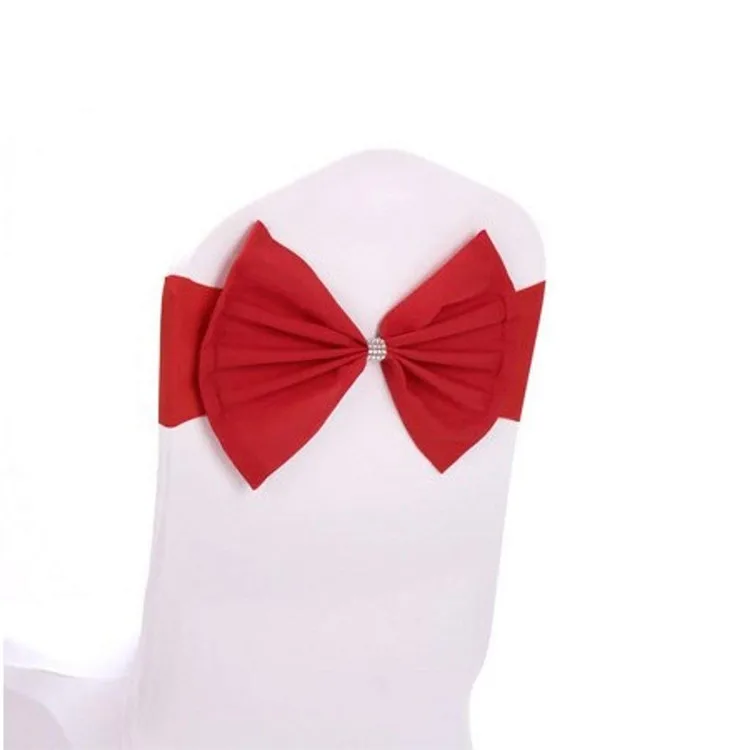 
Wedding Taffeta Chair sashes in gold color chair bow,Chair Sashes Red 