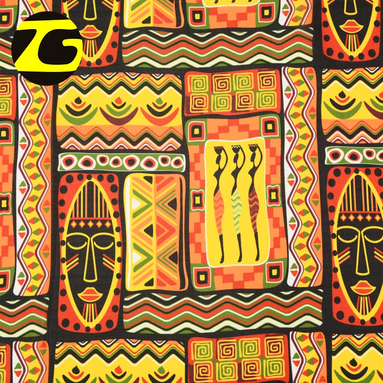 50D polyester Korean chiffon fabric african fashion print chiffon fabric for scarf