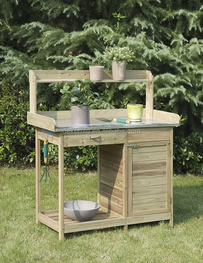 DIY Outdoor Garden Potting Bench Modern Table Garden Work Bench