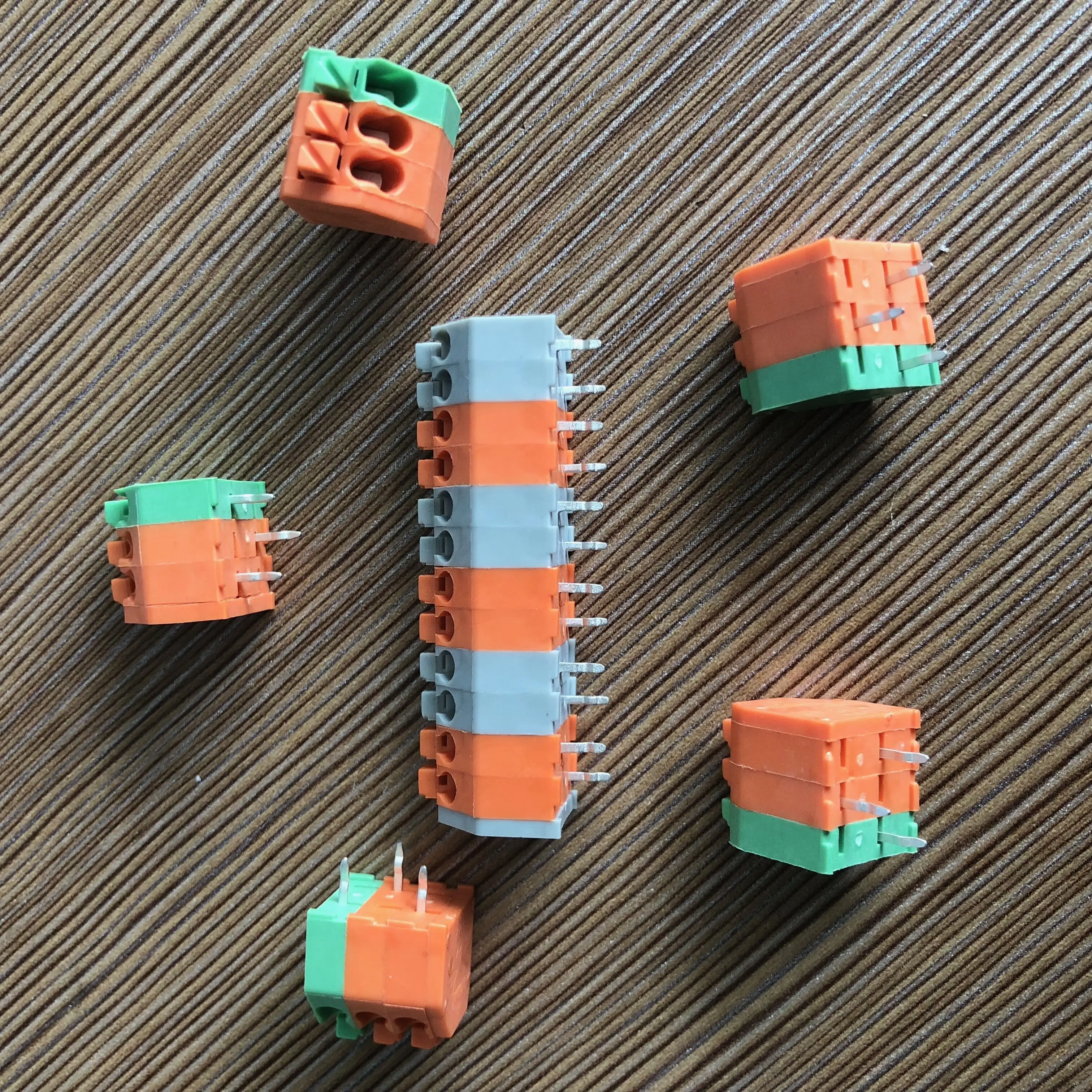 2.5mm 3.5mm colorful 250 spring terminal blocks connector
