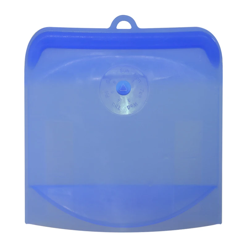 2019 Leakproof Containers Airtight Seal Stand Up Zip Shut Bag Silicone Food Storage Bag For Easily Store