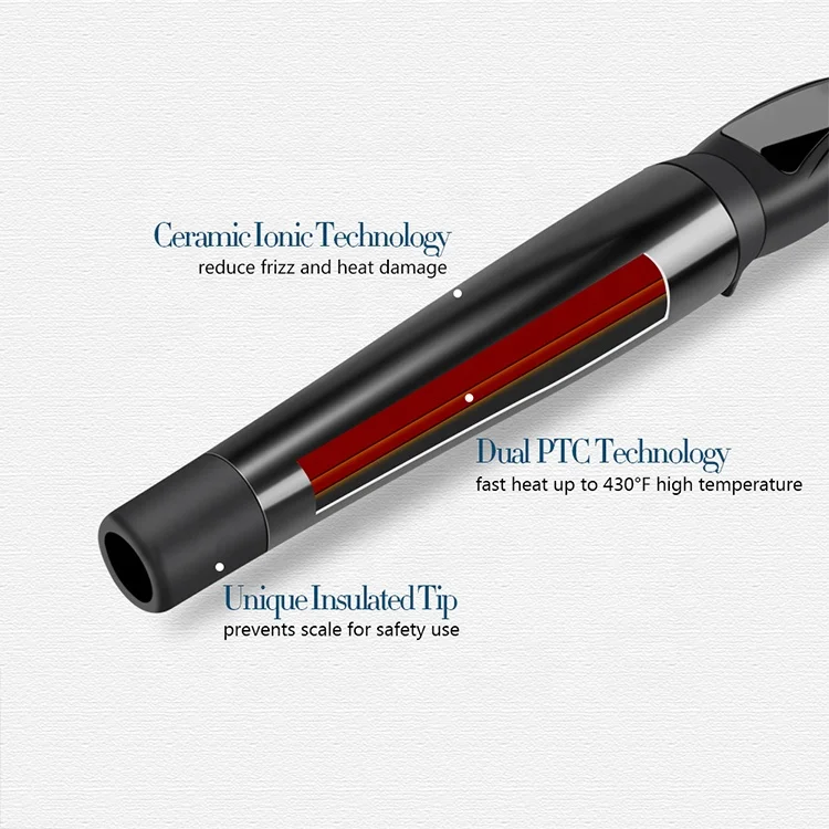 
Wholesale Private Label Ceramic Hair Curling Wand 