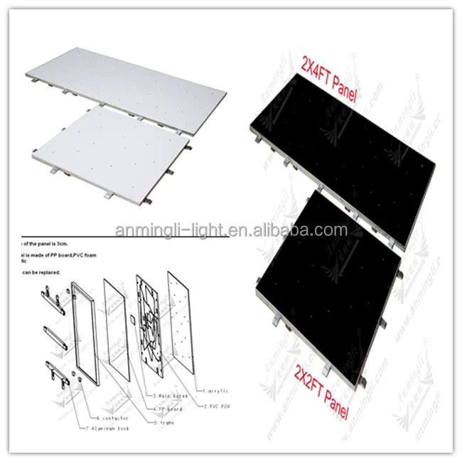 LED Uplights whole set white led twinkling star lighted dance floor for sale