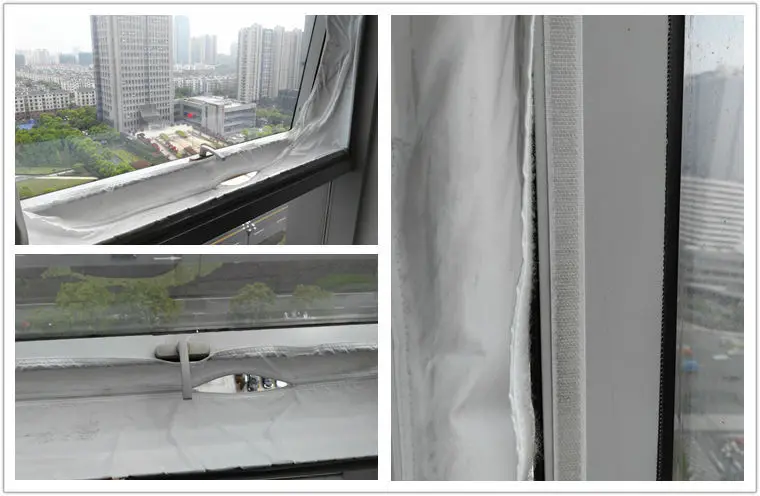 
3m 4m 5.6m Size Window Seal Cloth For Air Conditioner With High Quality Waterproof And Zipper Lock Function 