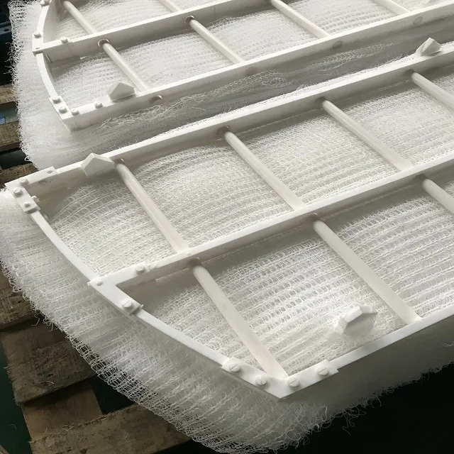 Factory Price Plastic Wire Mist Eliminator Mesh Pad Demister With Support Grid