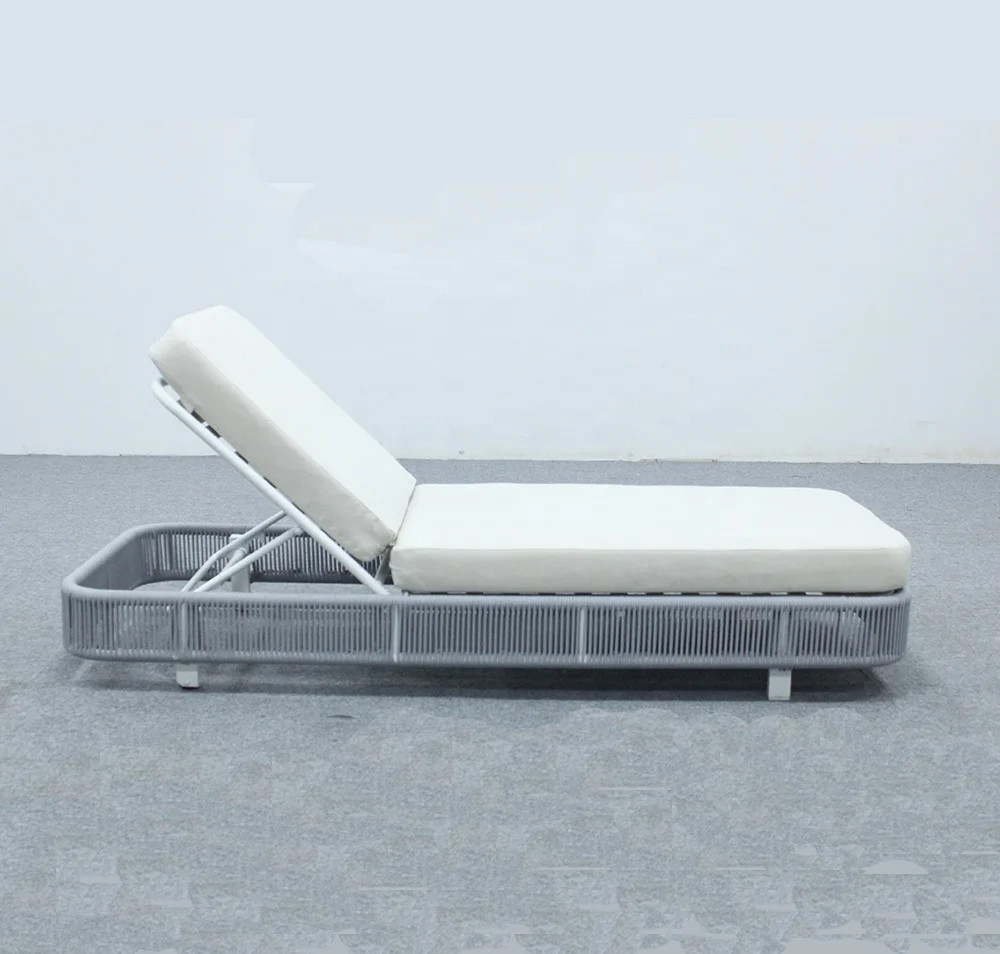 
Luxury Rope Woven Sun Lounger Furniture Outdoor 