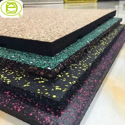 rubber roll surface composited bottom grooved has clips gym rubber flooring mats