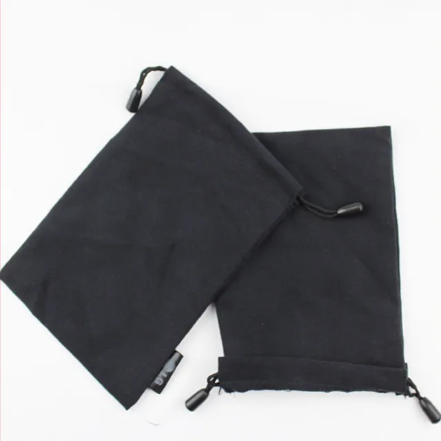 
Custom Logo Printed Microfiber Fabric Jewellery glass Soft drawstring Pouches 