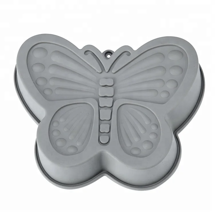4 Different Cartoon Animal Shape Silicone Cake Molds/Baking Pans with Butterfly, Owl, Frog,Elephant