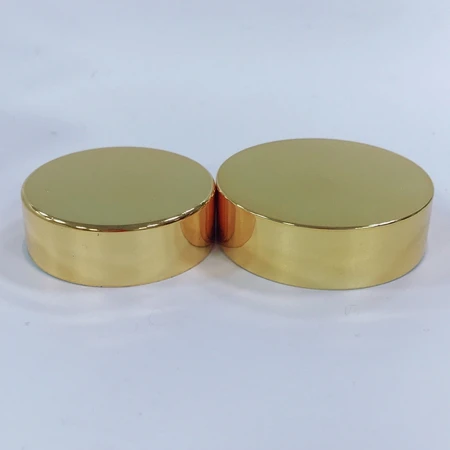 Shiny Silver 38mm Aluminum Plastic Jar Lid For Glass Jar