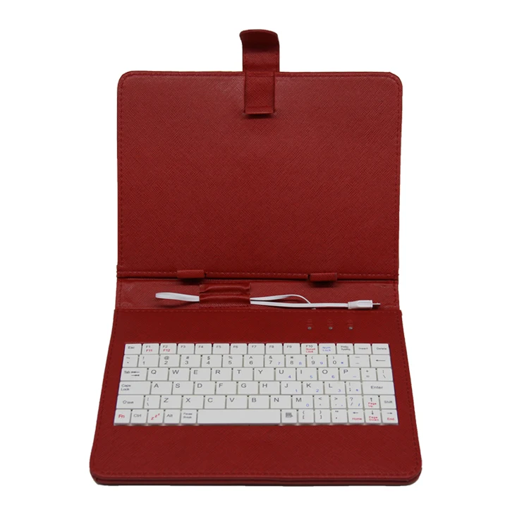 9 inch black pu custom tablet keyboard case for smartphone