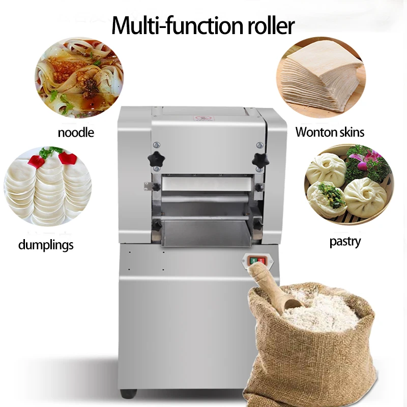 
Stainless Steel Automatic Industrial Dough Press Machine Dough Roller Dough Sheeter # YF-AG30 