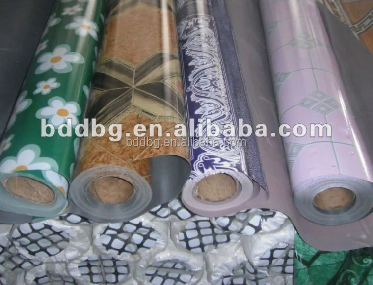 pvc vinyl flooring rolls 0.35mm 0.45mm 0.5mm 0.55mm Thick