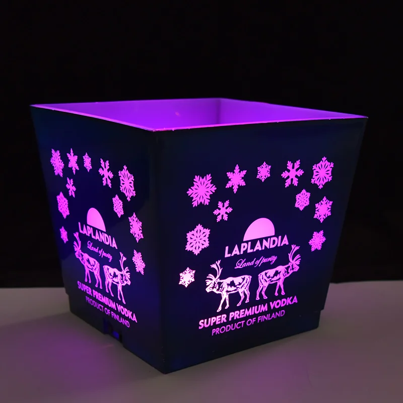 Best Cheap Square for Beer Wine Champagne Customized  Nightclub Modern Led Lights Ice Bucket