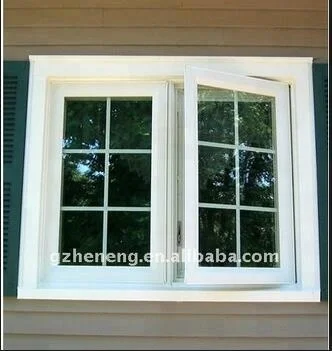 PVC  Casement Windows With Grills Design windows and doors casement windows