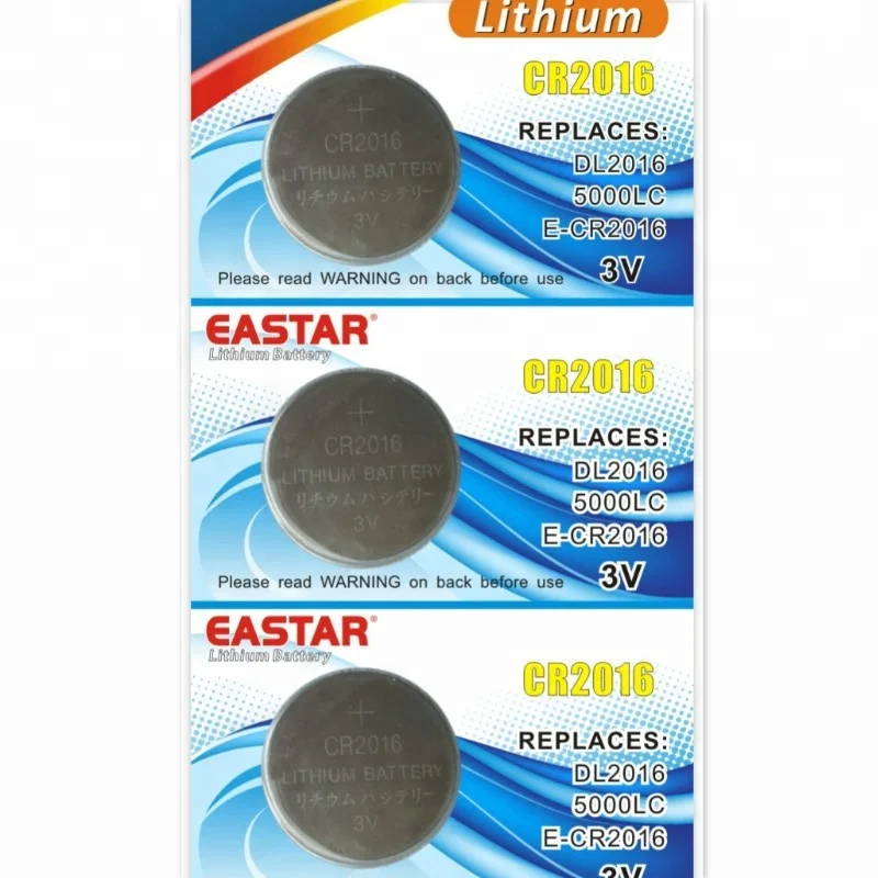 China factory supply 3V CR1025, CR 2032, CR2016, CR Series lithium button cell Li-MnO2 battery