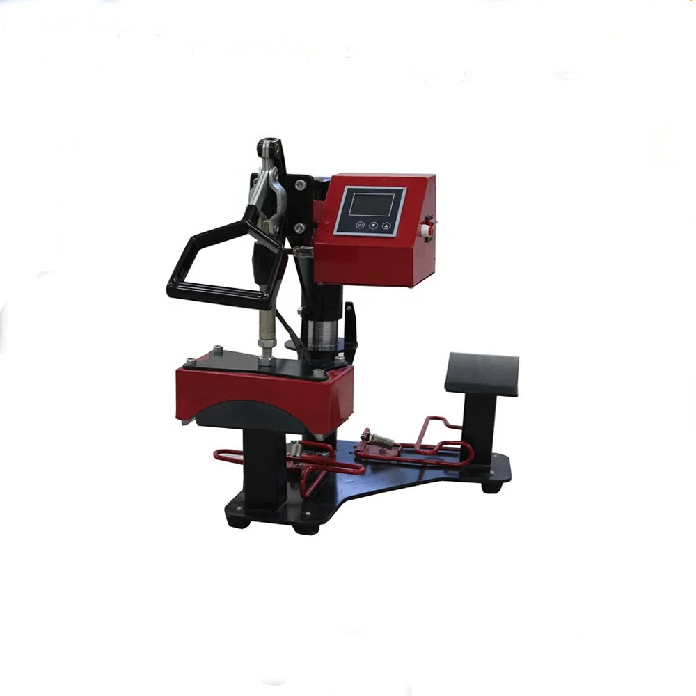 Manual Double Working Tables Cap Transfer Sublimation Printing Heat Press Machine