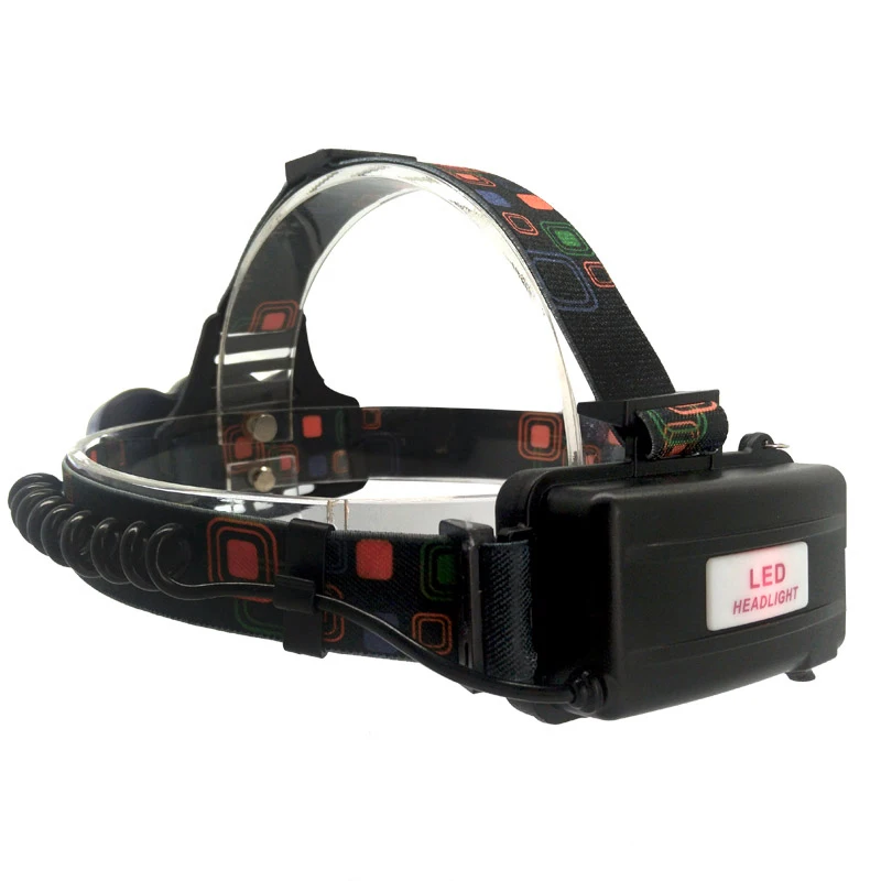 T3041 IP55 rechargeable 18650 lithium battery 1800 lumen rotated zoom cob triple led headlamp