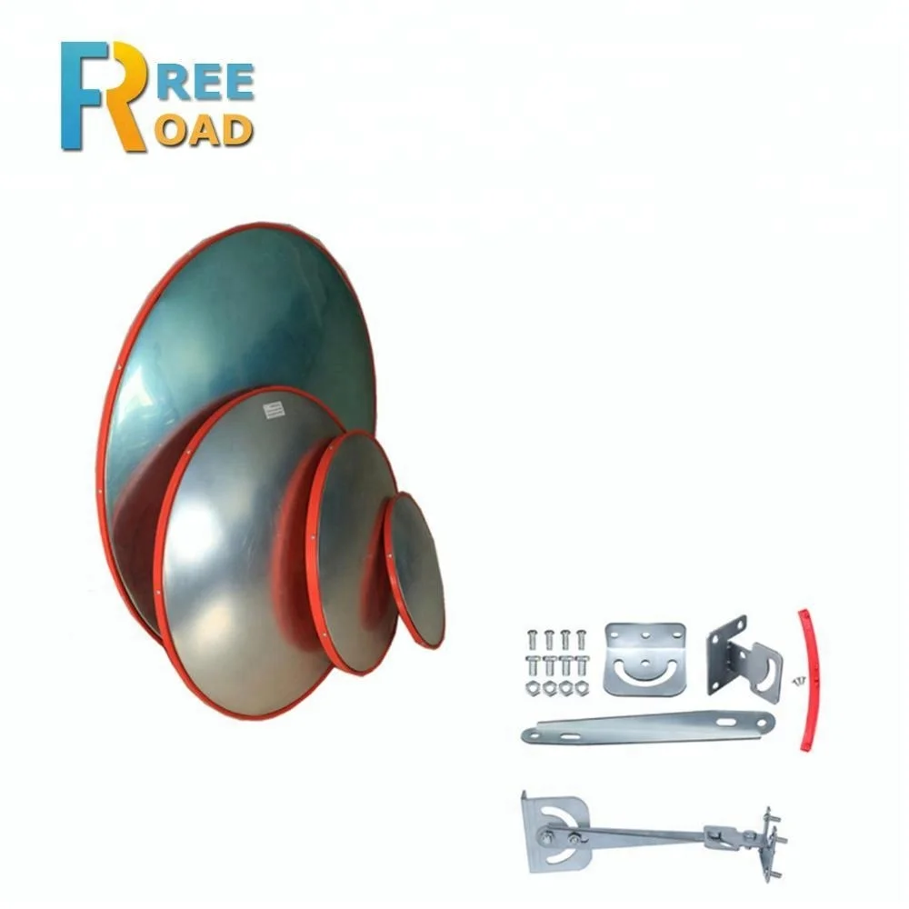 24 inch 60cm Orange red Traffic Indoor plastic Reflector Wide angle Convex mirrors