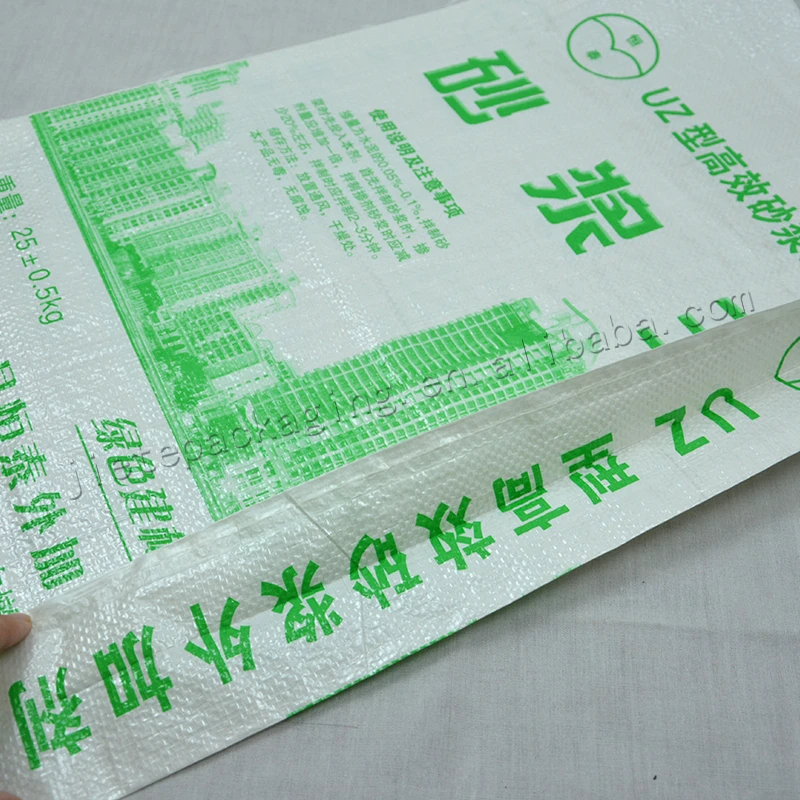 
Cheap Price Plastic plain white pp woven cement packing Bag for mortar and sand,tile adhesive 