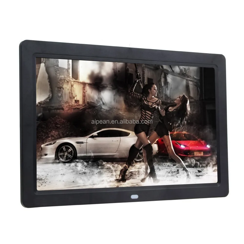 shelf display 12 Inch Digital 1280*800 HD Photo Frame Support card slot USB MMC
