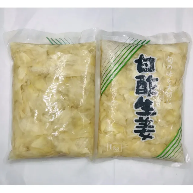 OEM 1 kg packing white sushi pickled ginger