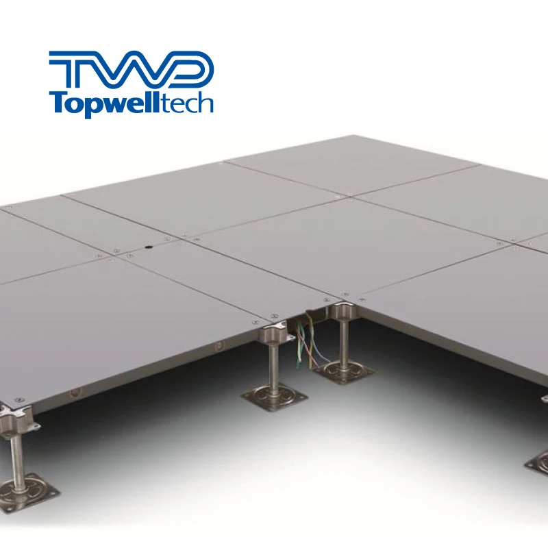 Low Price Data Center 600x600mm Steel Panel Raised Access Floor Pedestals