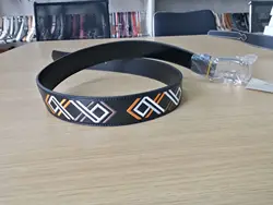 New Embroidery Mixed Needlepoint Belts Double Layer Cowhide Leather Belts Genuine Leather mens Belts