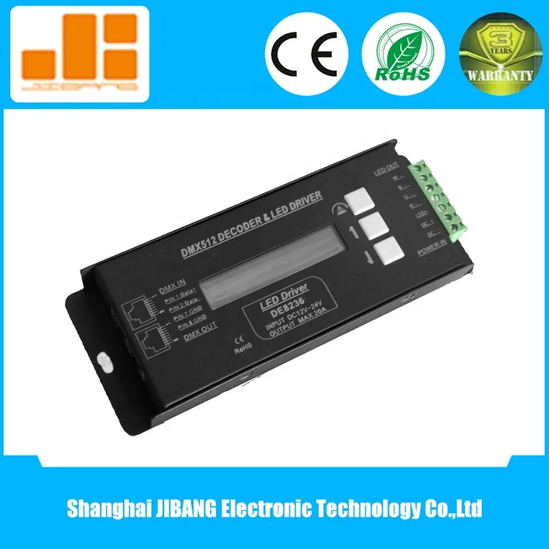 High Frequency Pwm Signal 5000 Hz Pwm 4 Channel Dmx512 Led Driver(pn:de8236)