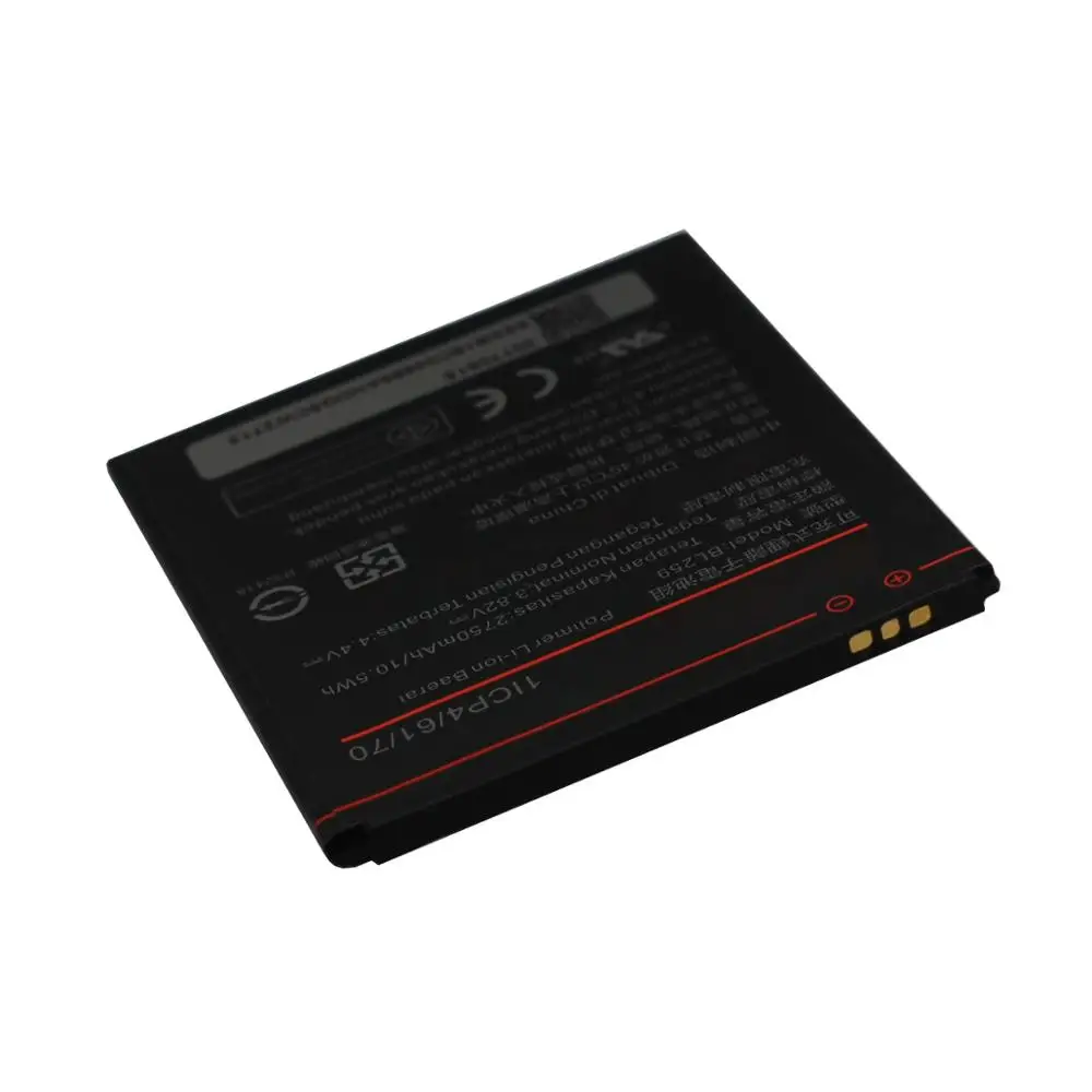 Фабрики Китая оптом 2750 мАч высокой емкости gb/t 18287-2013 литий-полимерный аккумулятор для Lenovo BL259 K5 K5Plus K32C36