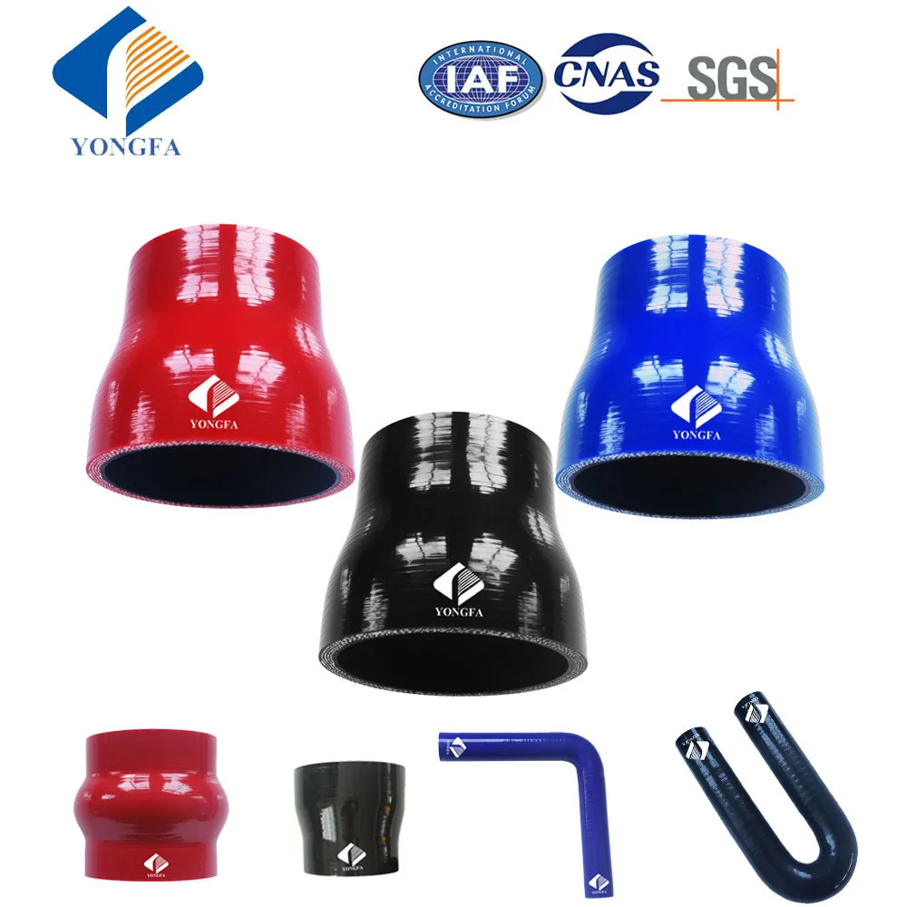 
Hot water blue/black fuel resistance silicone rubber tubing tube 