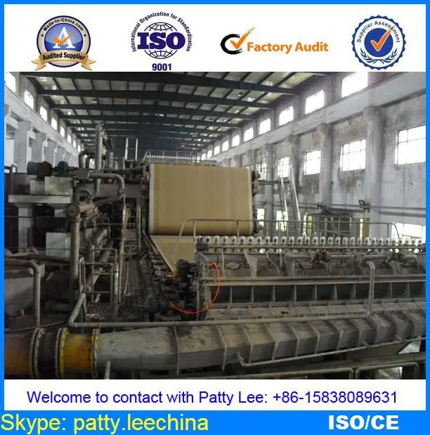 3600мм 200 т / сутки Твин / три / тройные провода тестлайнер бумагоделательной машины, сырье: макулатура, небеленой доска