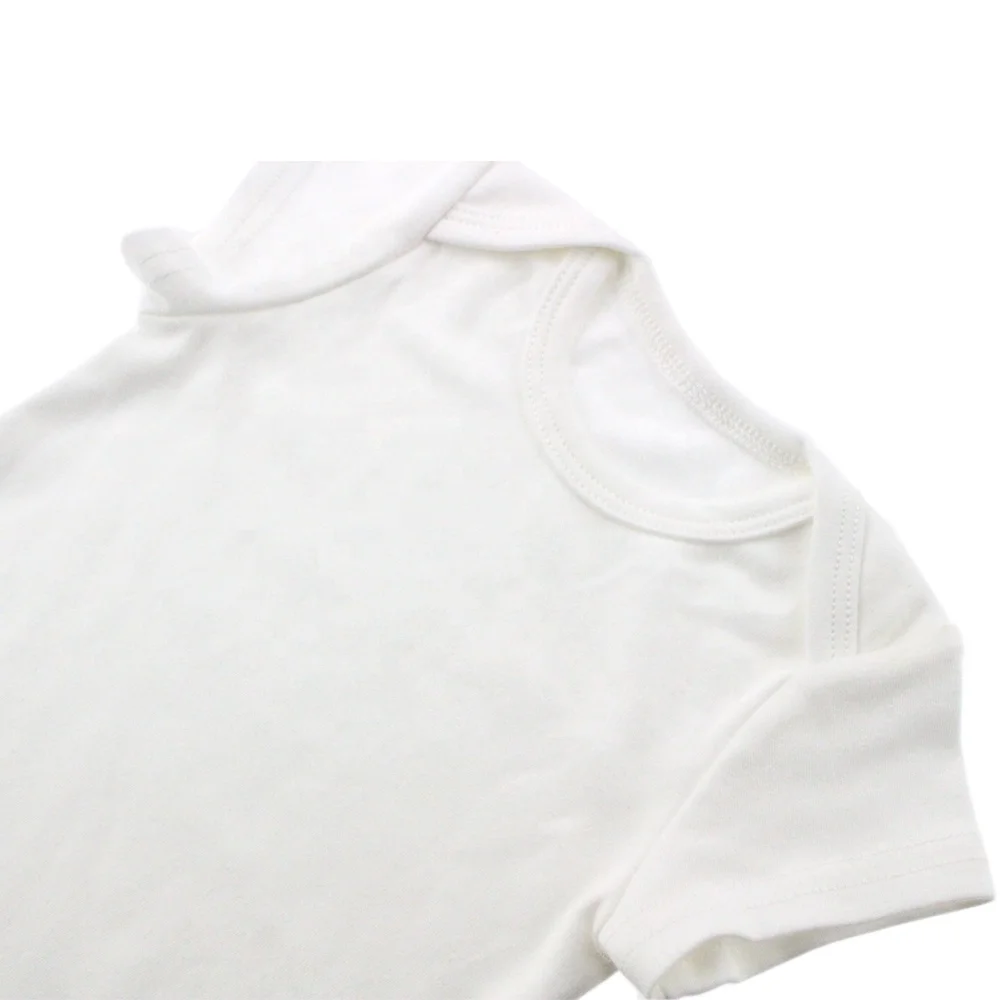 Factory custom Wholesale custom soft elastic plain color summer short sleeve peruvian pima cotton baby clothing