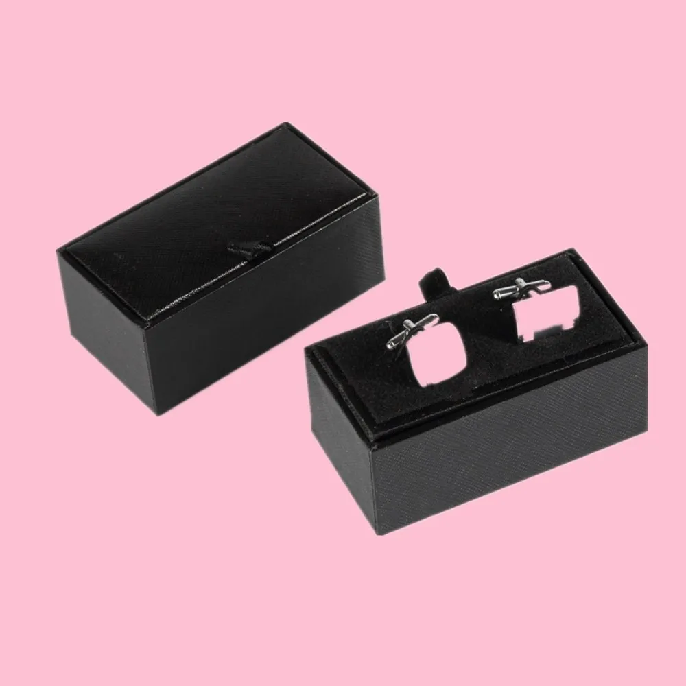 Wholesale fast Delivery Cheap Plastic Tie Clip Cufflink Display Storage Packaging Box Organizer