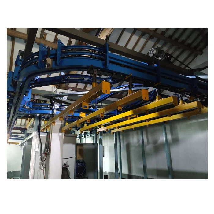 Четырехколесный двухплатный цепной мостовой конвейер