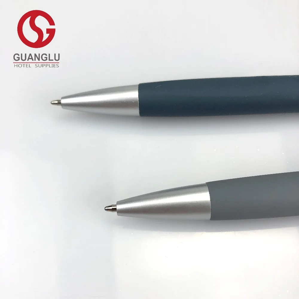 Promotional Hotel Rubber Plastic Ballpoint Pen