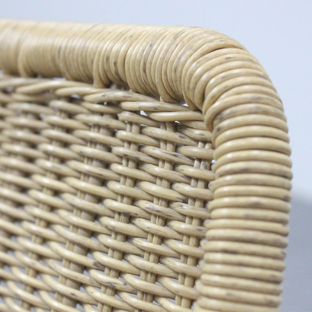 
New design outdoor iron frame round rattan dining chair for garden 